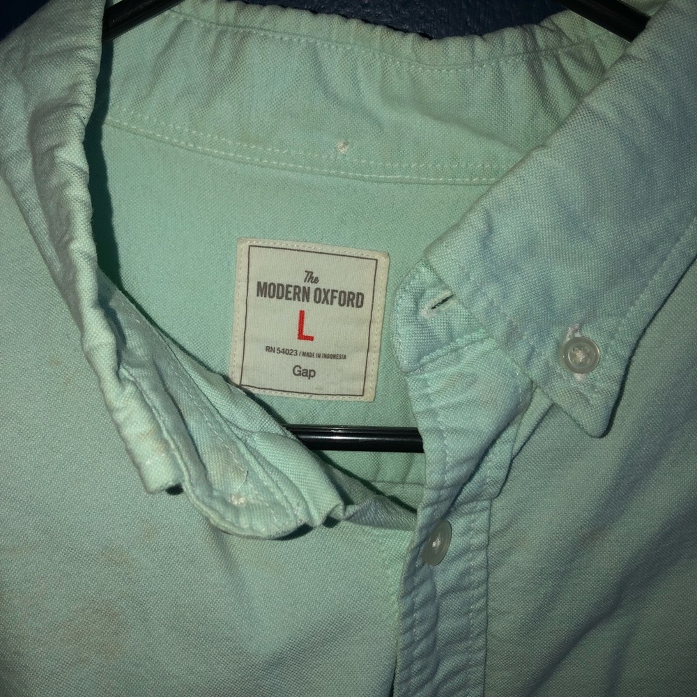 Gap Cyan Dress Shirt - Picture 3 of 3